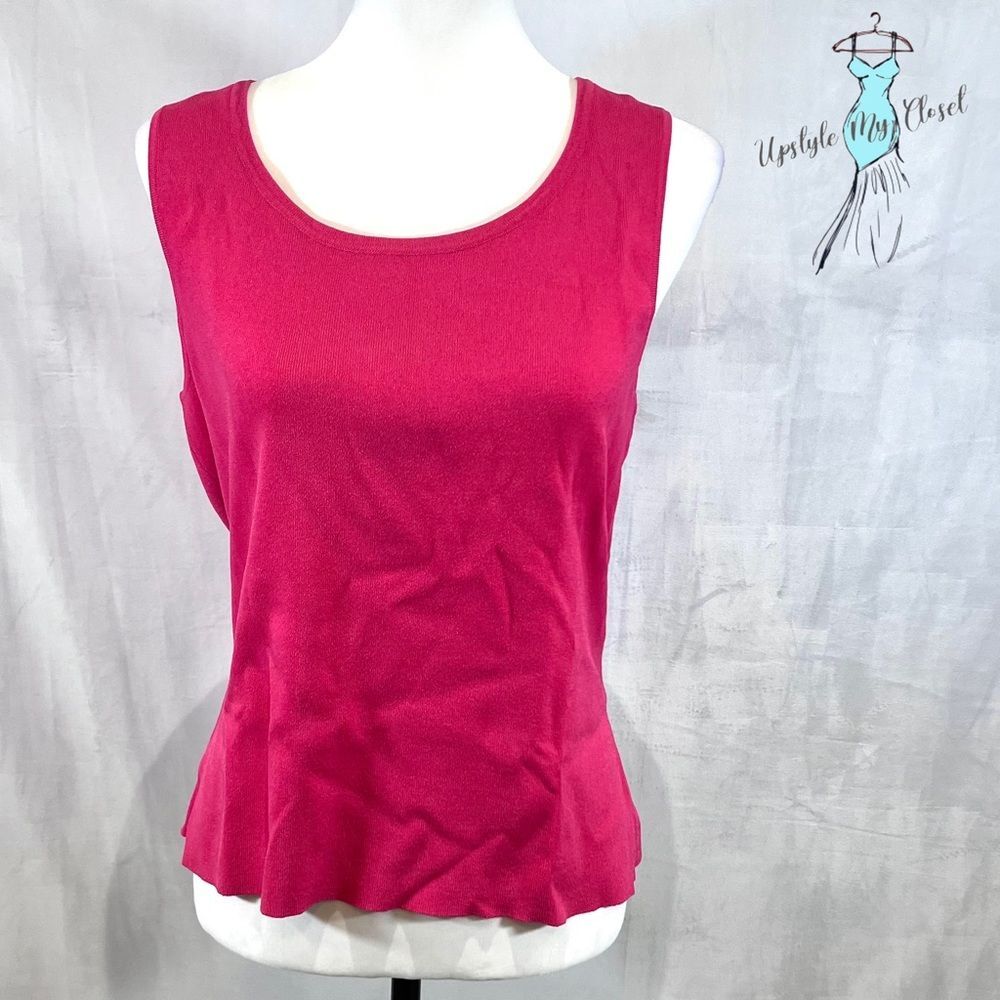 Talbots pink sweater shell size large